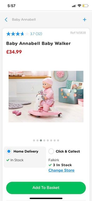 annabell baby walker